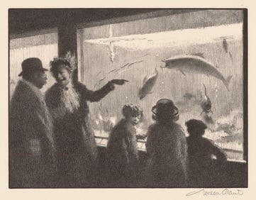 Gordon H. Grant, The Aquarium, Lithograph