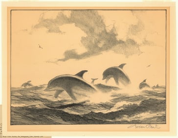 Gordon H. Grant, Schools Out, Lithograph