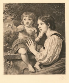 Seymour Joseph Guy, Look Mama!, Etching