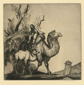 Thomas Handforth, Pekin Camels, Etching