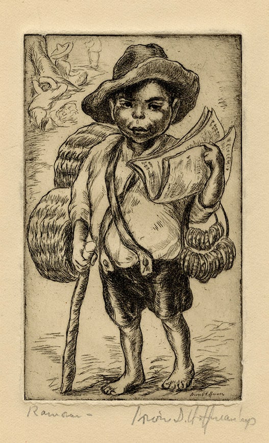 Irwin D. Hoffman, Ramon, Etching (1 of 3)