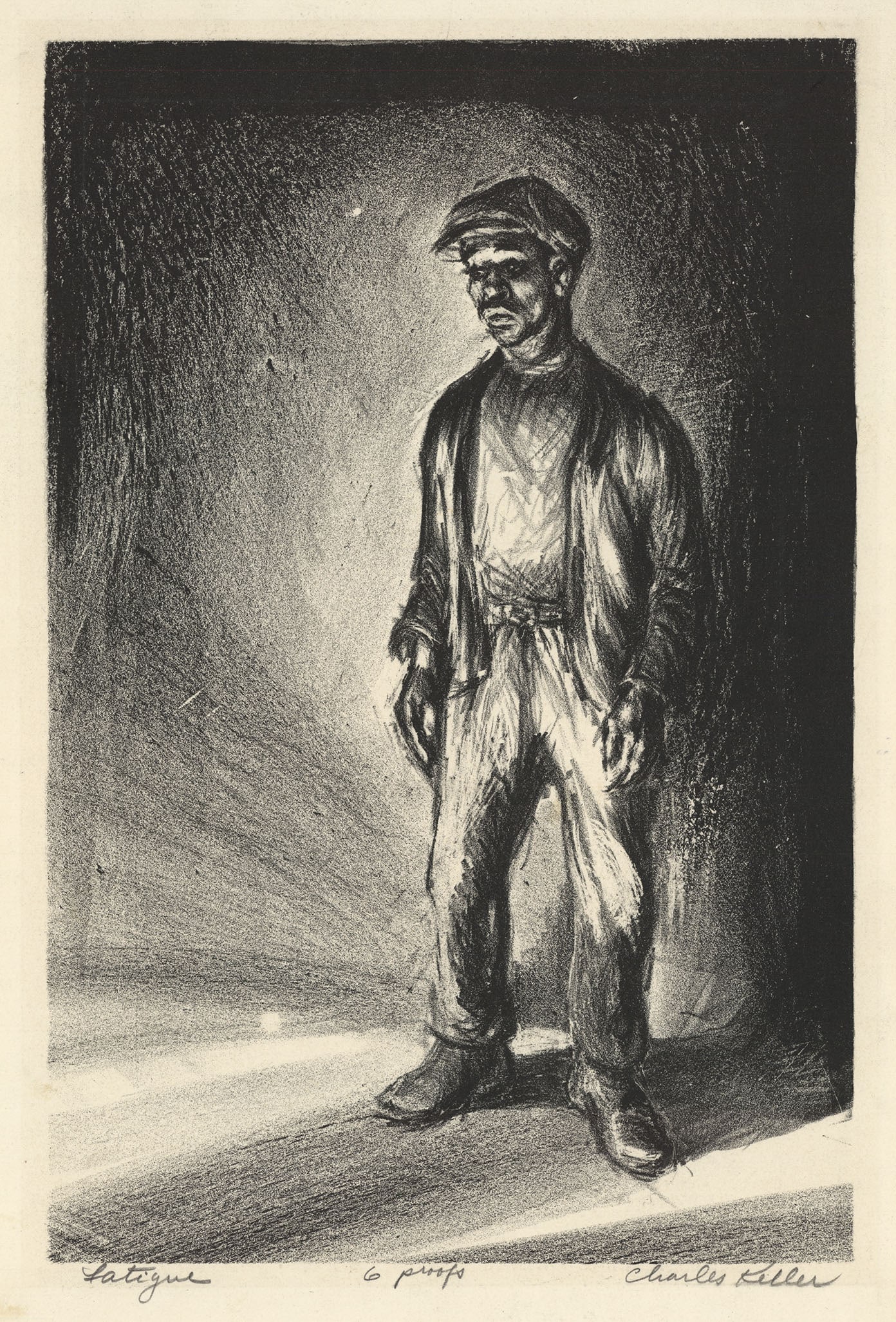 Charles Keller, Fatigue, Lithograph (1 of 4)