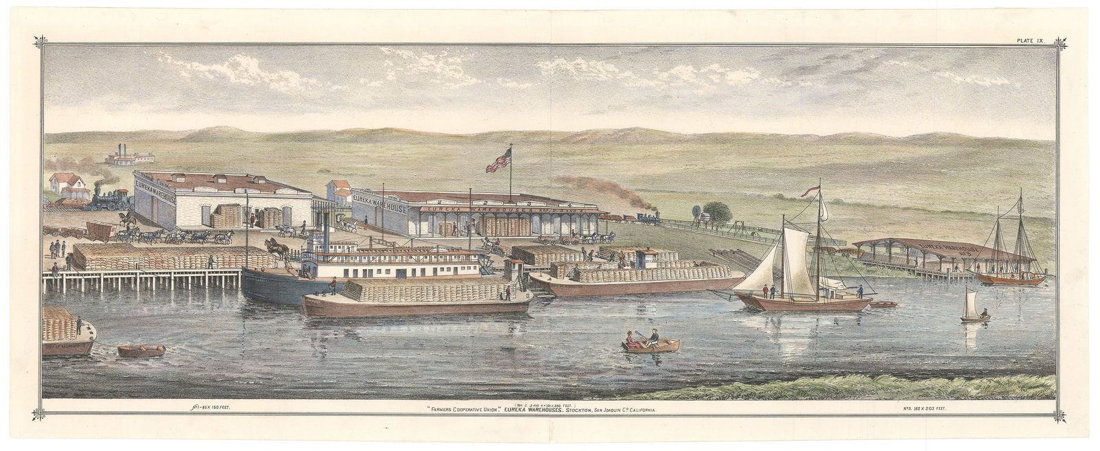 San Joaquin, California, Lithograph, circa 1878. (1 of 2)