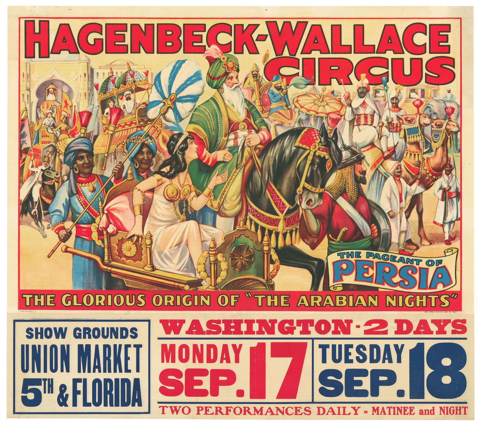 Hagenbeck-Wallace Circus : The Pageant of Persia : The Glorious Origin of "The Arabian Night." (1 of 4)