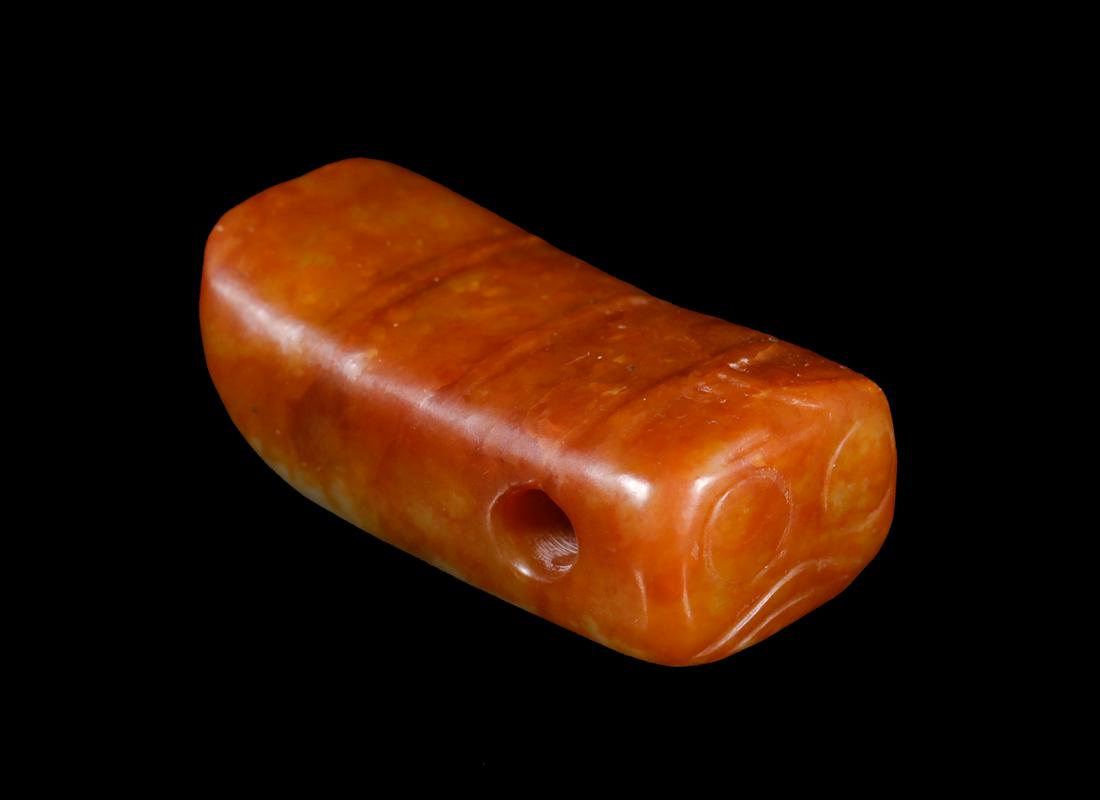 Hongshan Culture - Carved Jade Cicada (1 of 6)