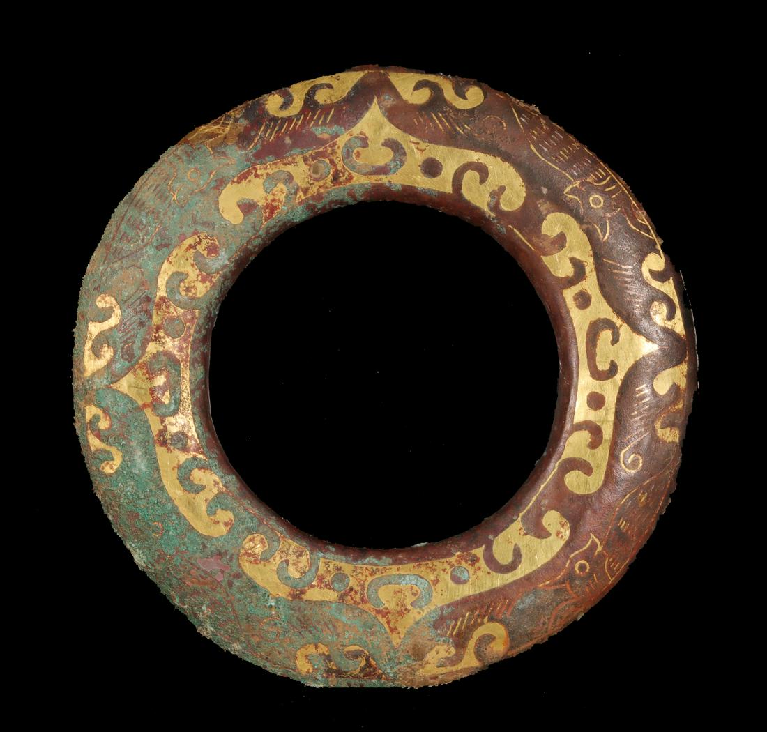 Warring State - Patterned Gold on Bronze Ring (1 of 7)
