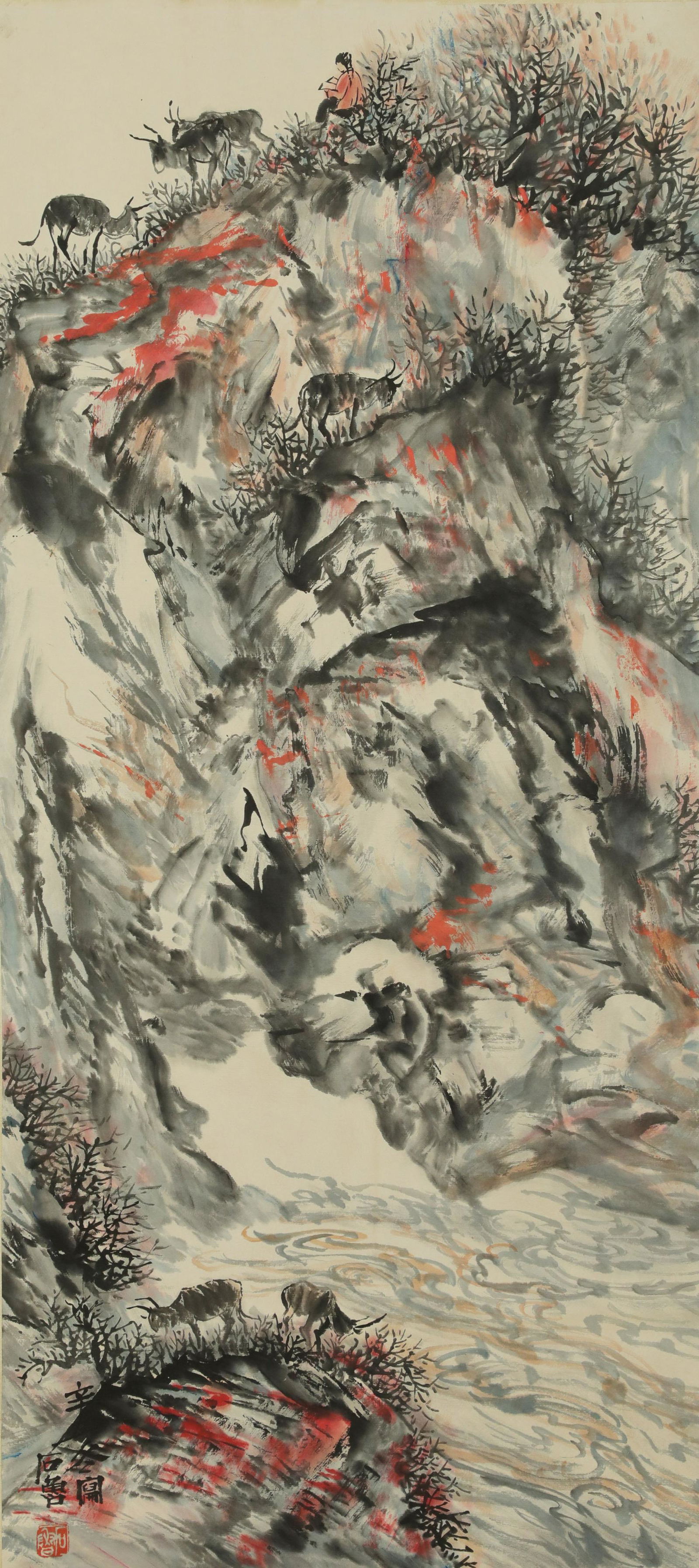 Shi Lu - Sheep Painting (1 of 6)