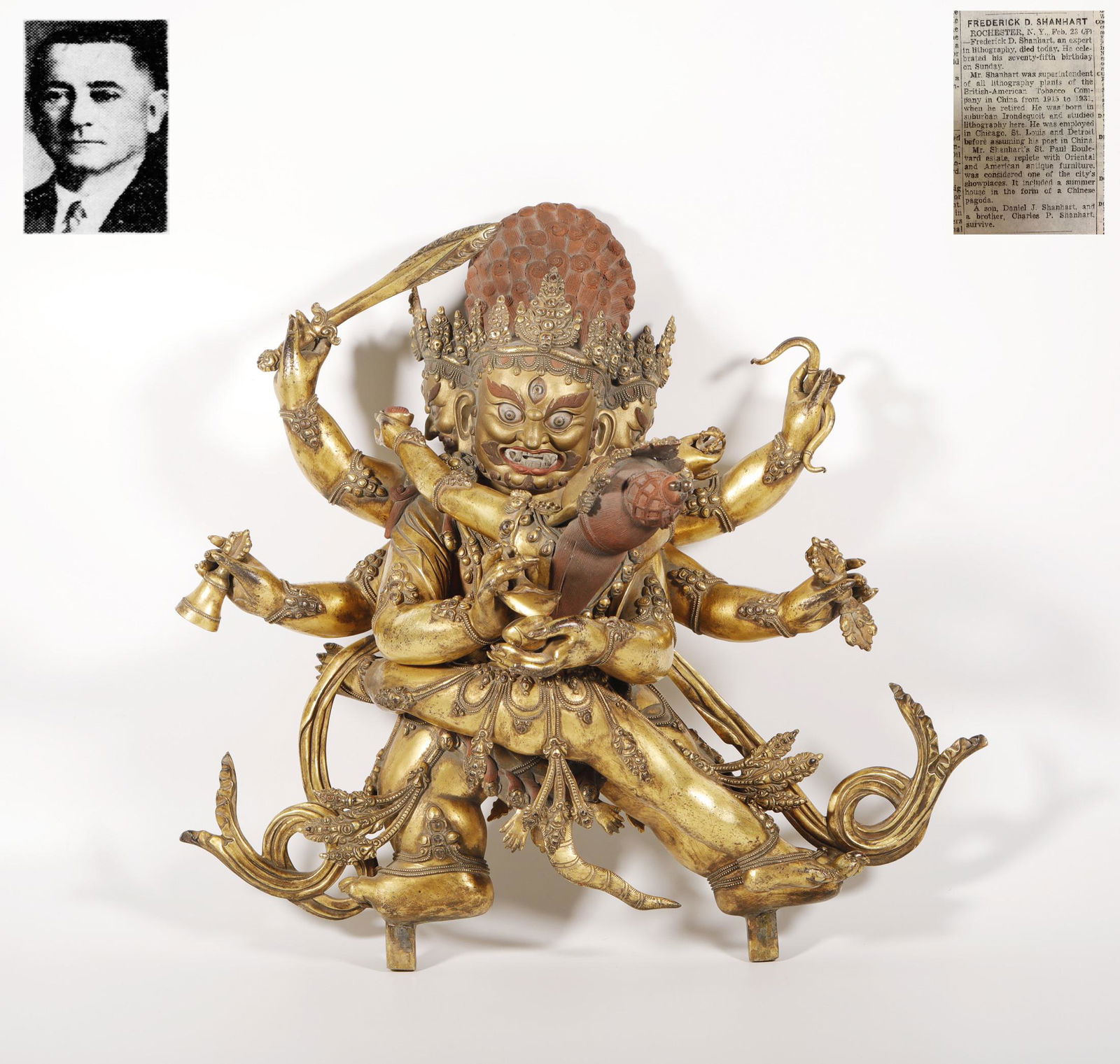 Ming Dynasty - Gilt Buddha Statue (1 of 10)