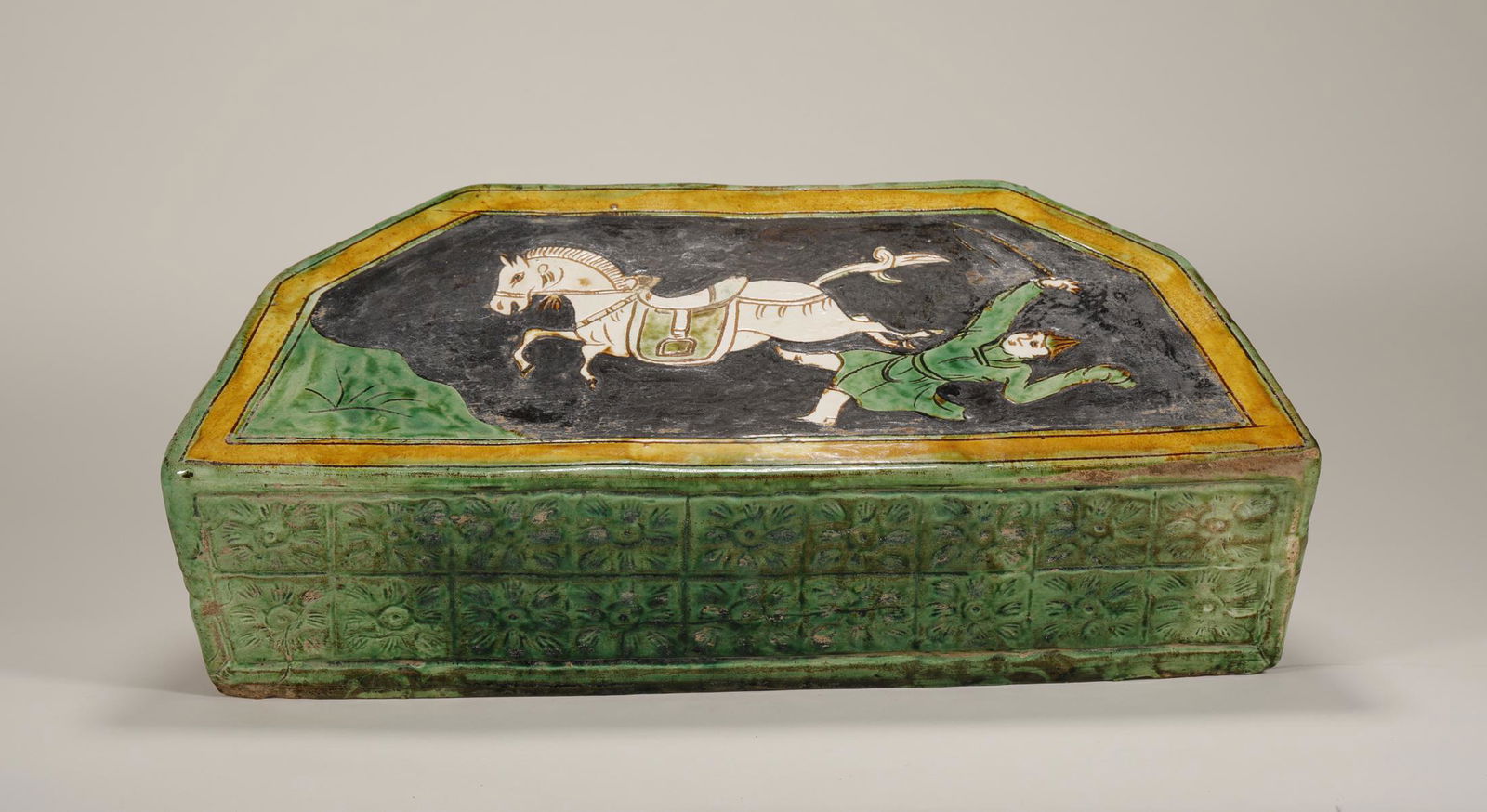 Yuan Dynasty - Cizhou Ware Horse Pattern Pillow (1 of 8)