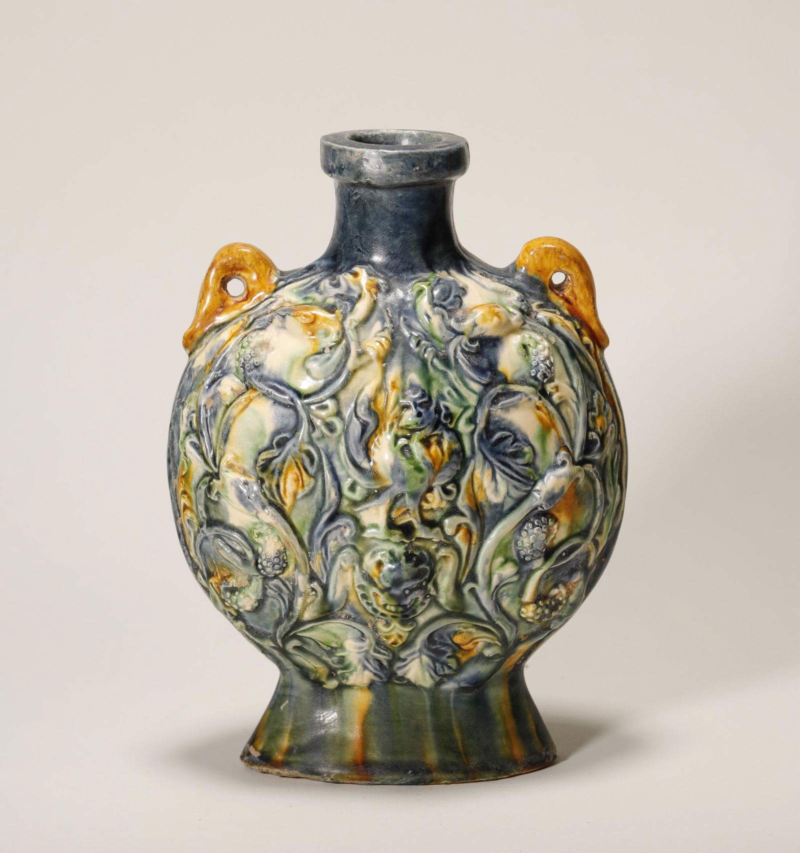 Tang Dynasty - Phoenix Pattern Sancai Pot (1 of 8)
