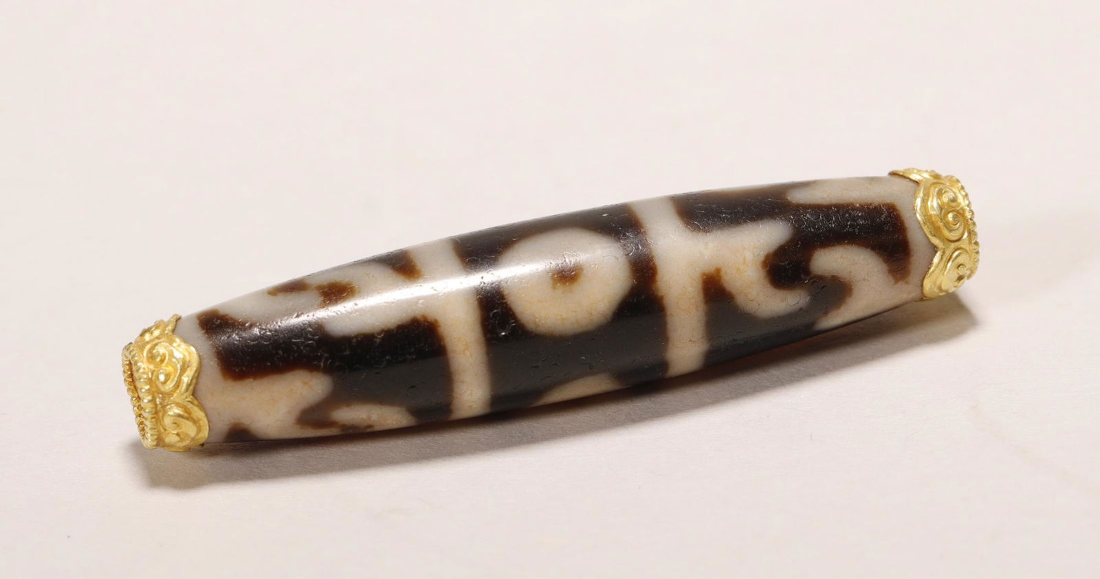 Tang Dynasty -  Pure Gold Dzi Bead (1 of 6)