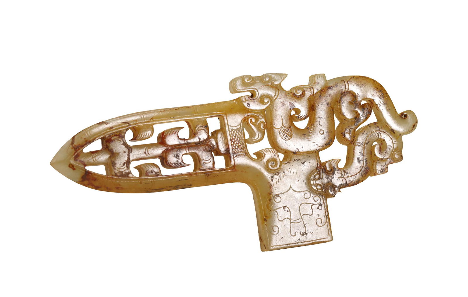 Han Dynasty - Dragon Pattern Jade Ax (1 of 8)