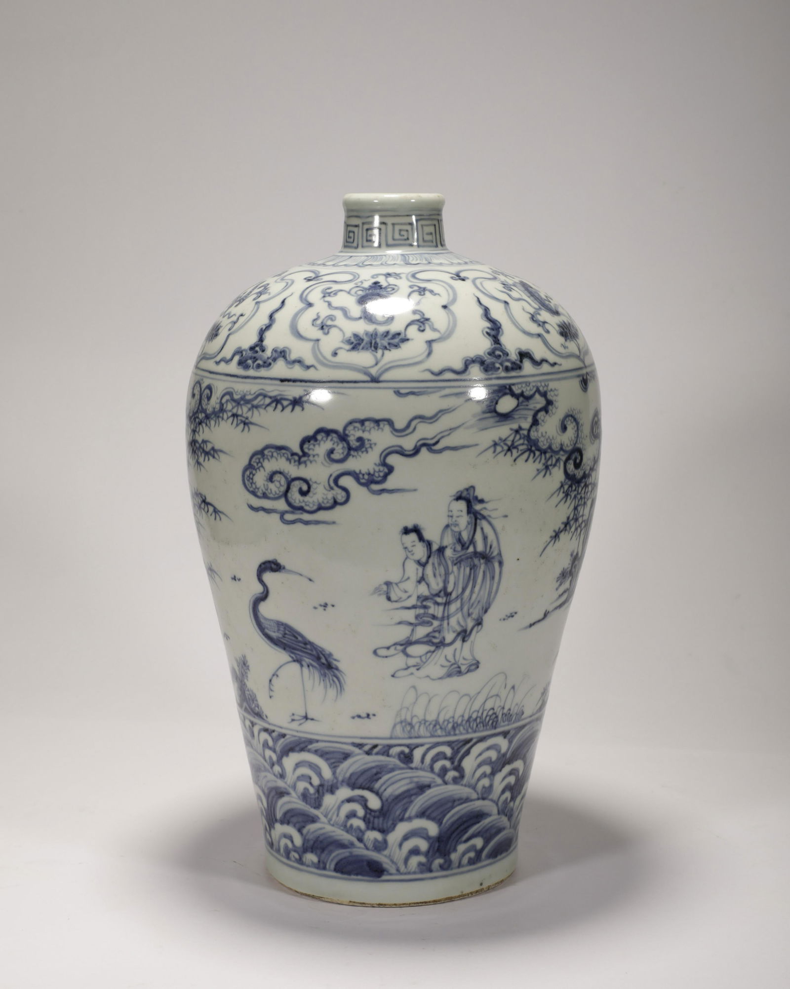 Ming Dynasty blue and white plum bottle (1 of 7)