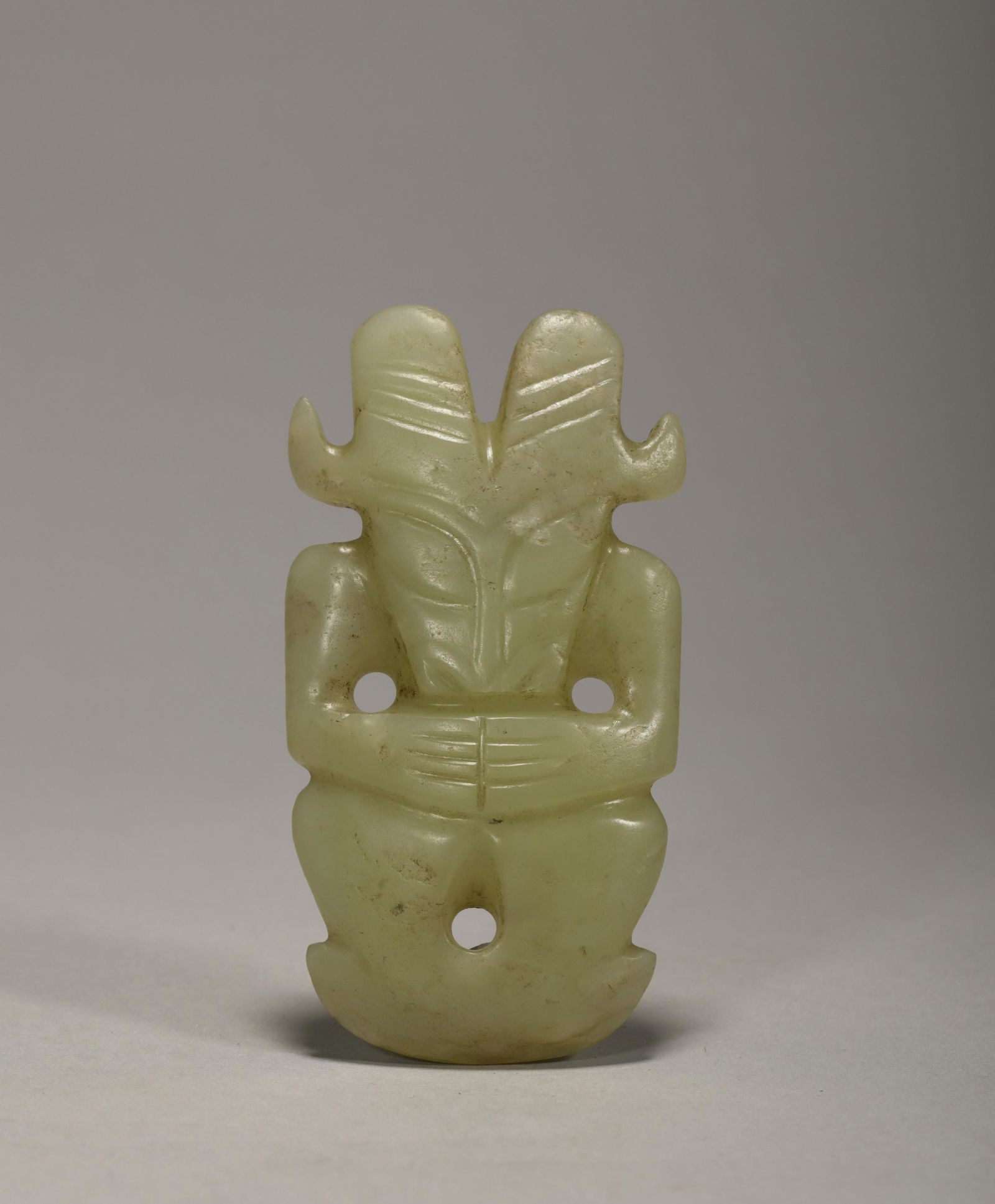 Red mountain goddess jade ornaments (1 of 6)