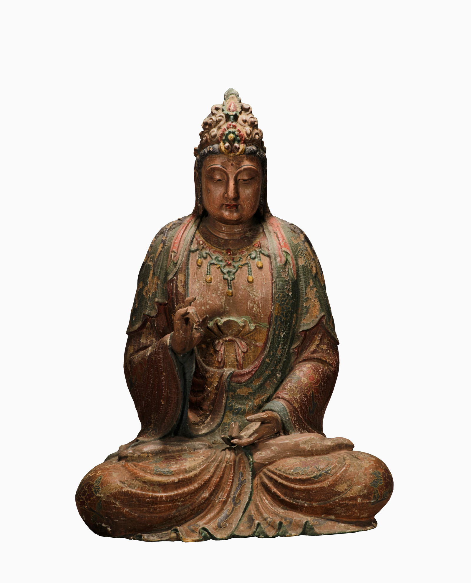 A Chinese Song Dynasty Wood Avalokiteshvara Statue (1 of 9)