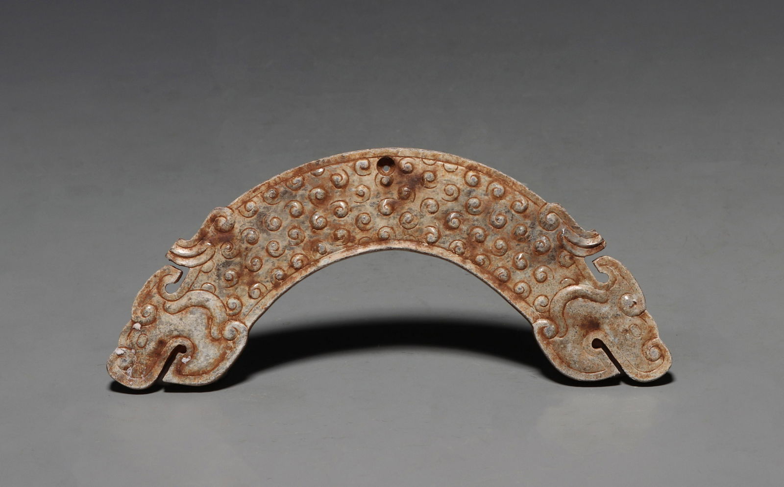 A Spring and Autumn Dynasty Jade Dragon Pendant (1 of 7)