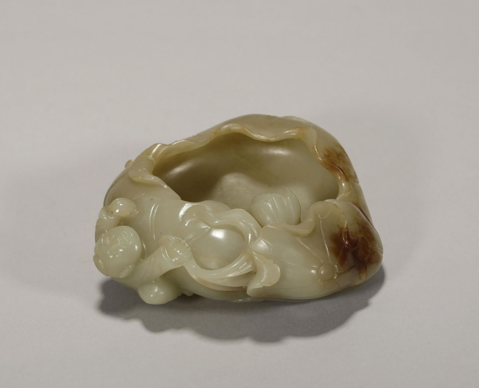 A Chinese Qing Dynasty Jade Child Washer (1 of 6)