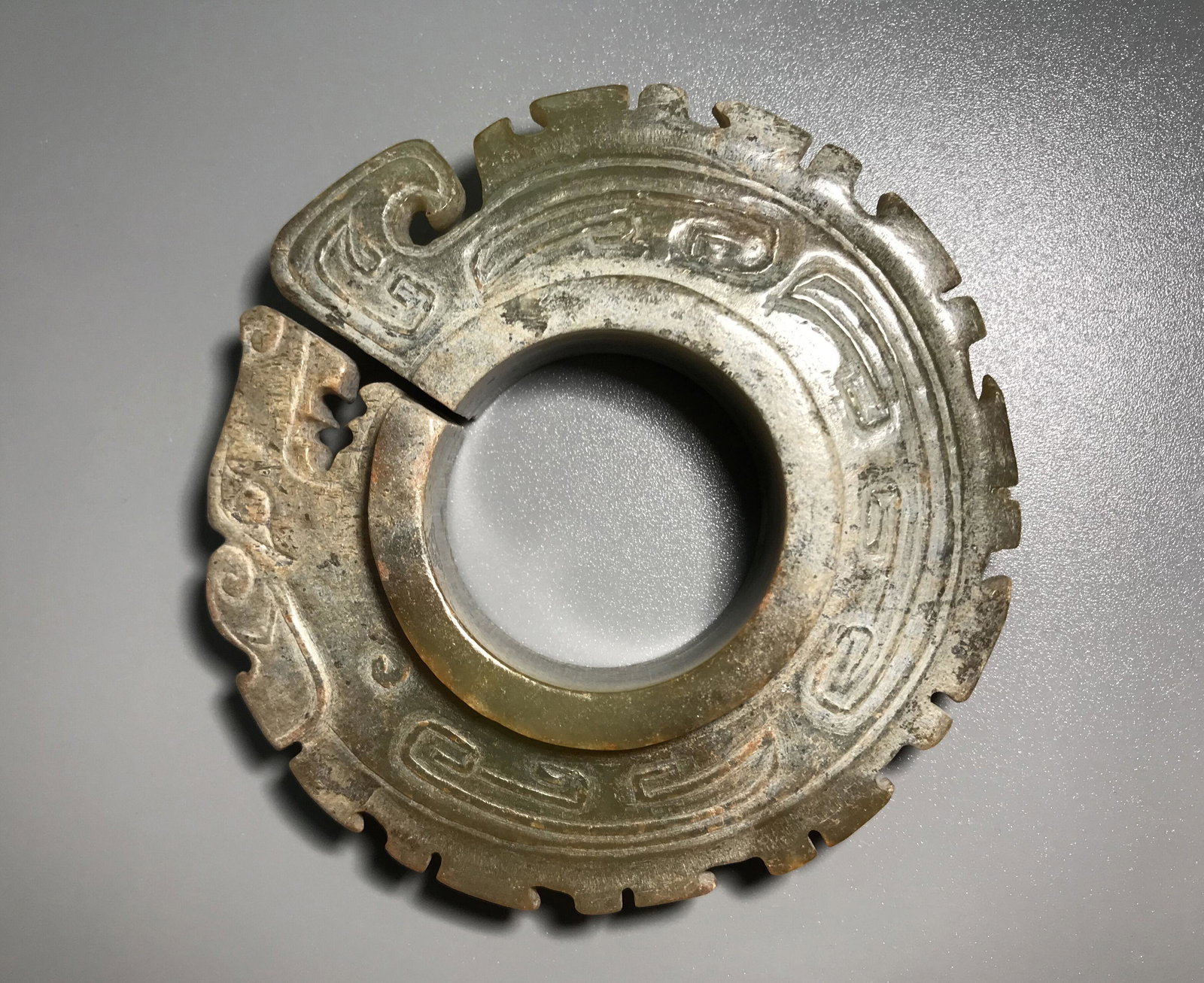 A Chinese Western Zhou Dynasty Jade Dragon (1 of 7)