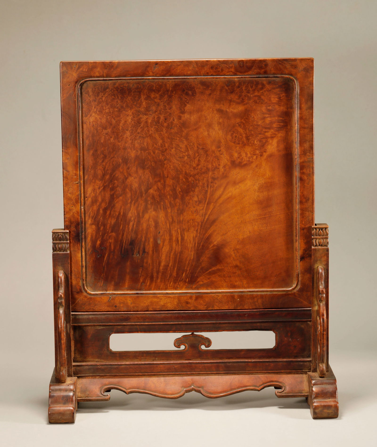 A Huanghuali Table Screen Qing Dynasty (1 of 6)