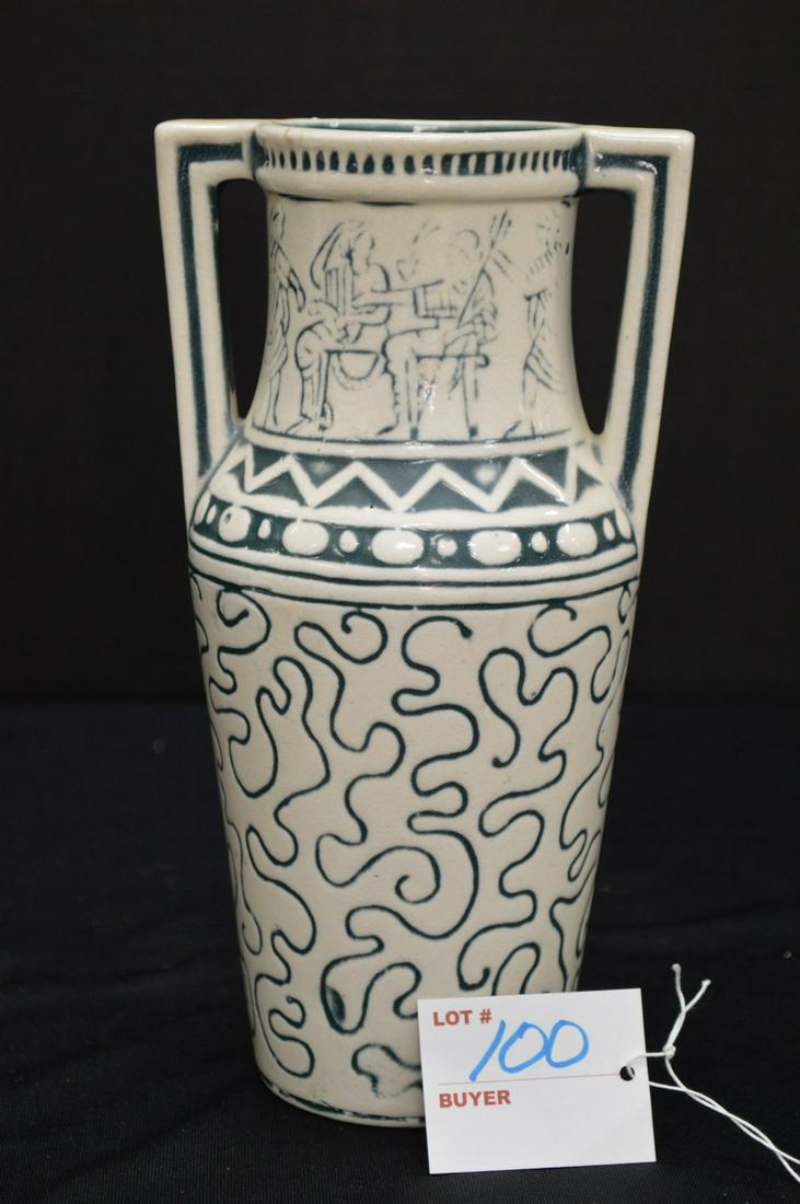 Red Wing #159, Two Handled Art Vase, 9 in. High: Red Wing #159, Two Handled Art Vase, 9 in. High