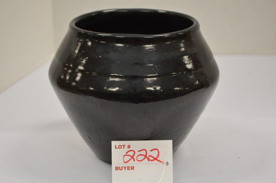 Unmarked Black Glaze Bowl, #104, 5 in. (1 of 8)