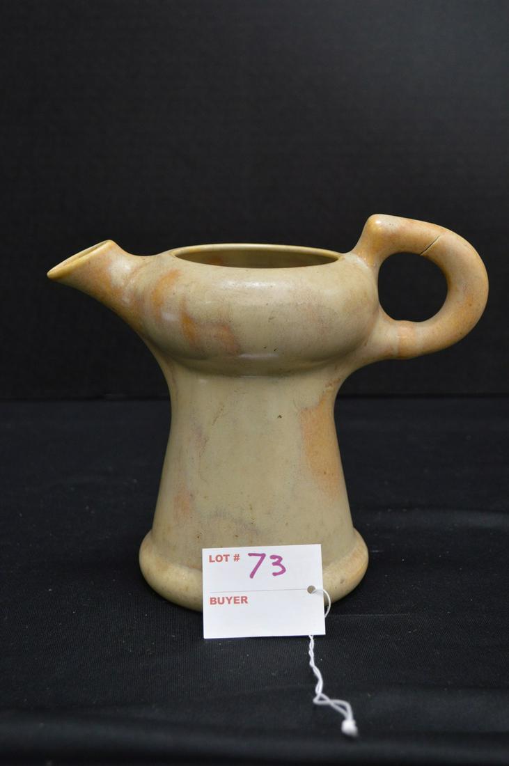 Unmarked Tea Pot, 7 in. - Missing Leg, Crack in Handle (1 of 9)