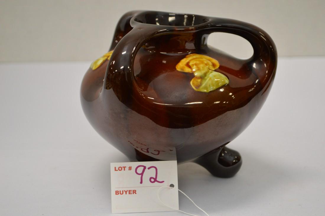 Unmarked 3 Handled, 3 Paneled Vase w/ Mans Face, 5 1/2 (1 of 5)