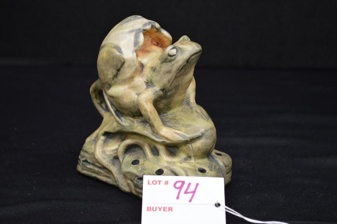 Unmarked Flower Frog "Lotus Blossom", 4 1/2 x 4 1/2 in. (1 of 8)