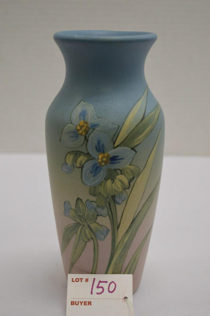 Weller Signed by "England" Vase w/ Blue Spider Wart (1 of 7)