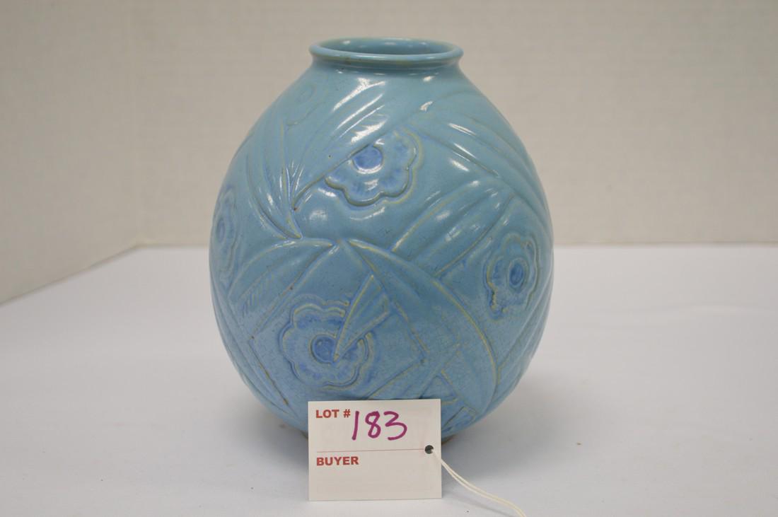 Weller Pottery "Paragon" Bulbous Vase, 6 in. (1 of 8)