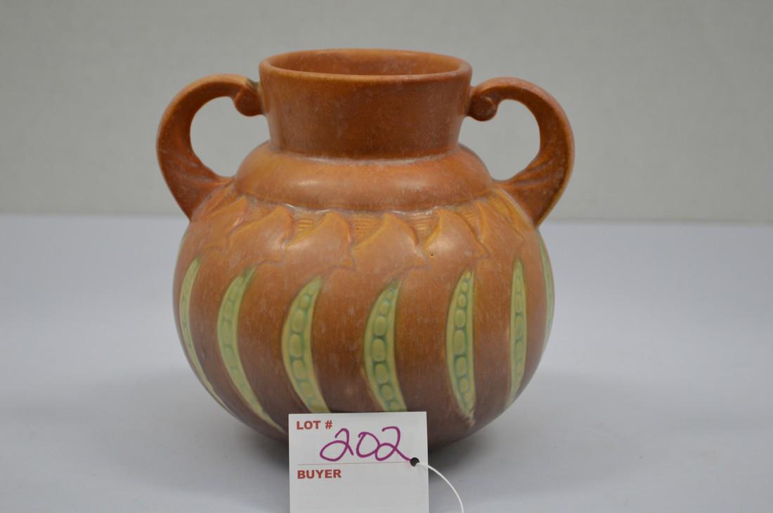 Unmarked "Falline" Vase, Double Handle, 6 x 6 in. (1 of 10)