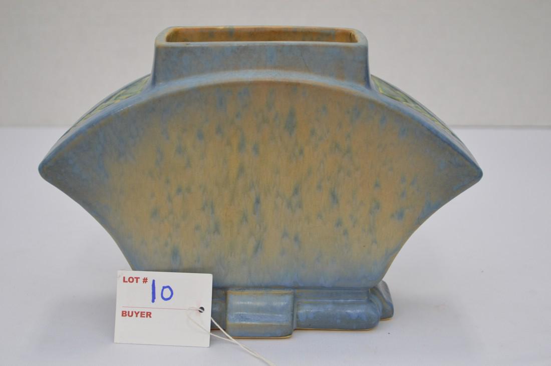 Roseville Blue Pot/ Vase 6" Futura Unmarked (1 of 5)