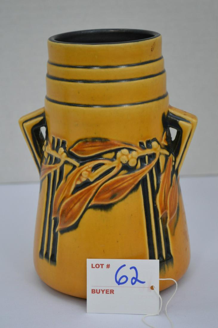 Roseville- Laurel Vase 7 1/2" Orig Tag on Bottom (1 of 6)