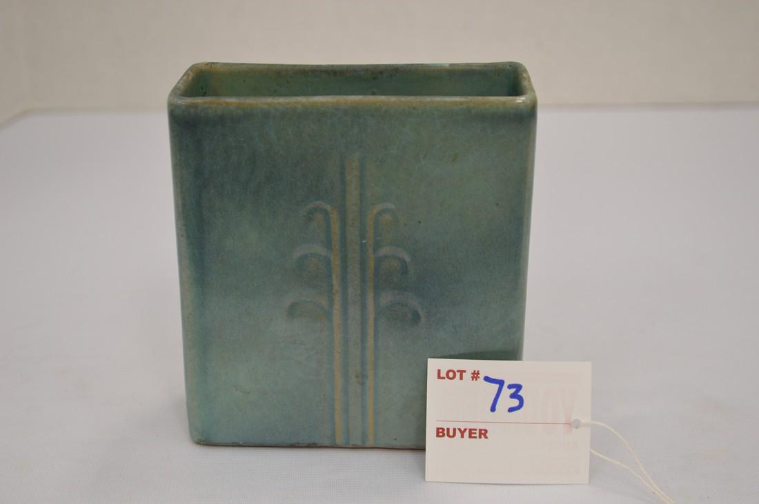 Frankoma- Small Rectangular Vase 4 1/2 x 4 x 1 1/2 (1 of 7)