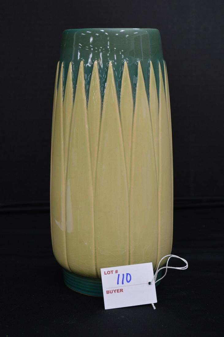 Roseville - Lotus Pattern Vase 10", Marked Lotus L3-10" (1 of 8)