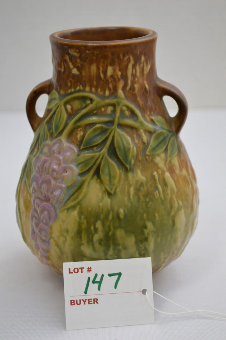 Roseville "Wisteria" Vase w/ Foil Label, 6 in.: Roseville "Wisteria" Vase w/ Foil Label, 6 in.