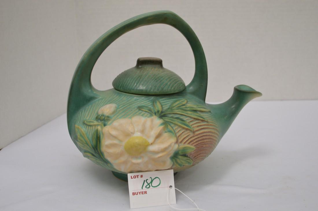 Roseville USA Peony Pattern Tea Pot w/ Lid, #3, 10 x 8 (1 of 8)
