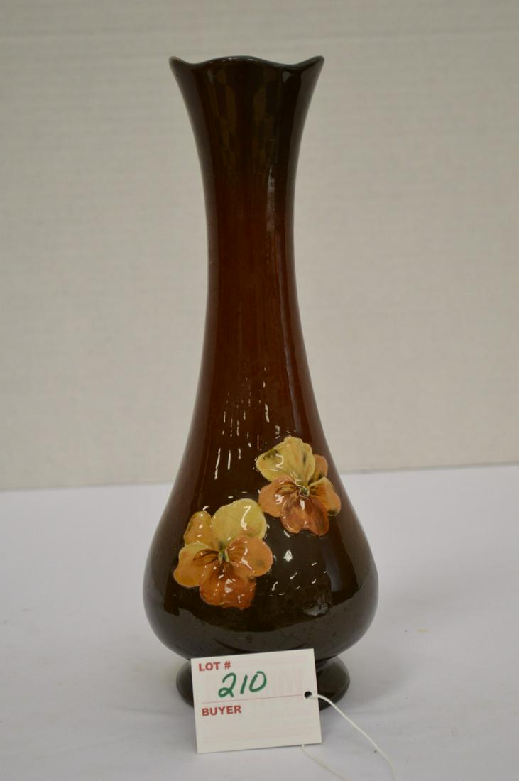 Unmarked "IERREHA"? Footed Vase w/ Pansy Pattern, #267, (1 of 9)