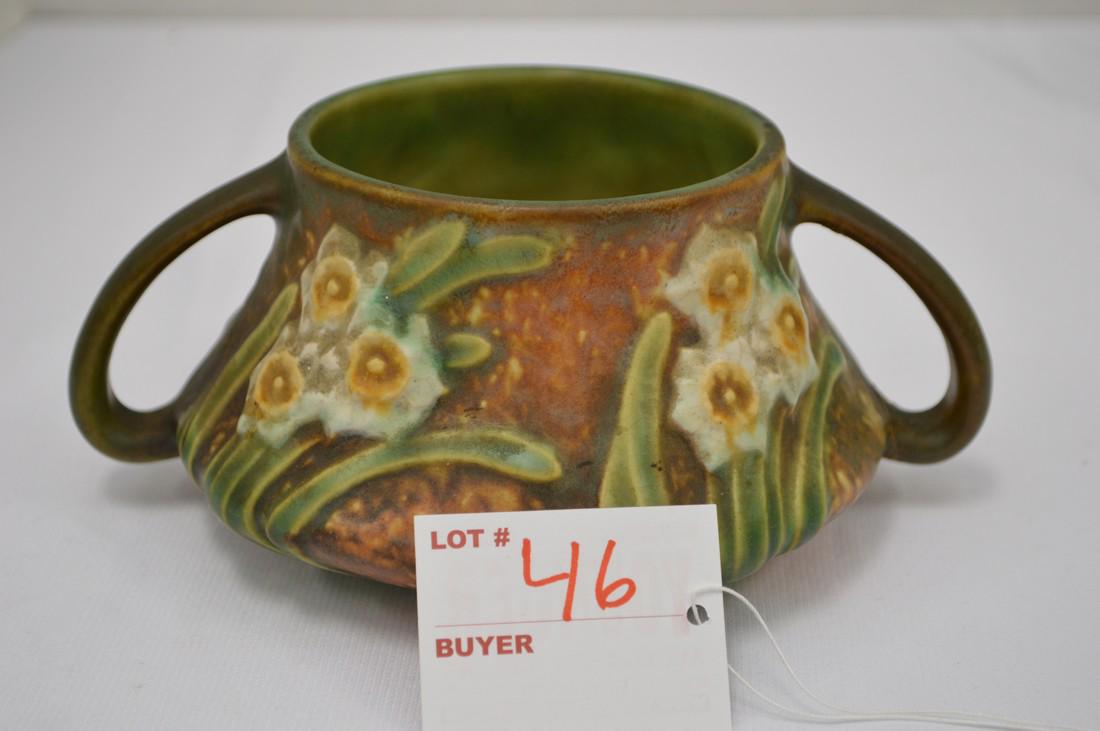 Unmarked Roseville 3x7 "Tanquil" Vase- Handle Has Been (1 of 9)