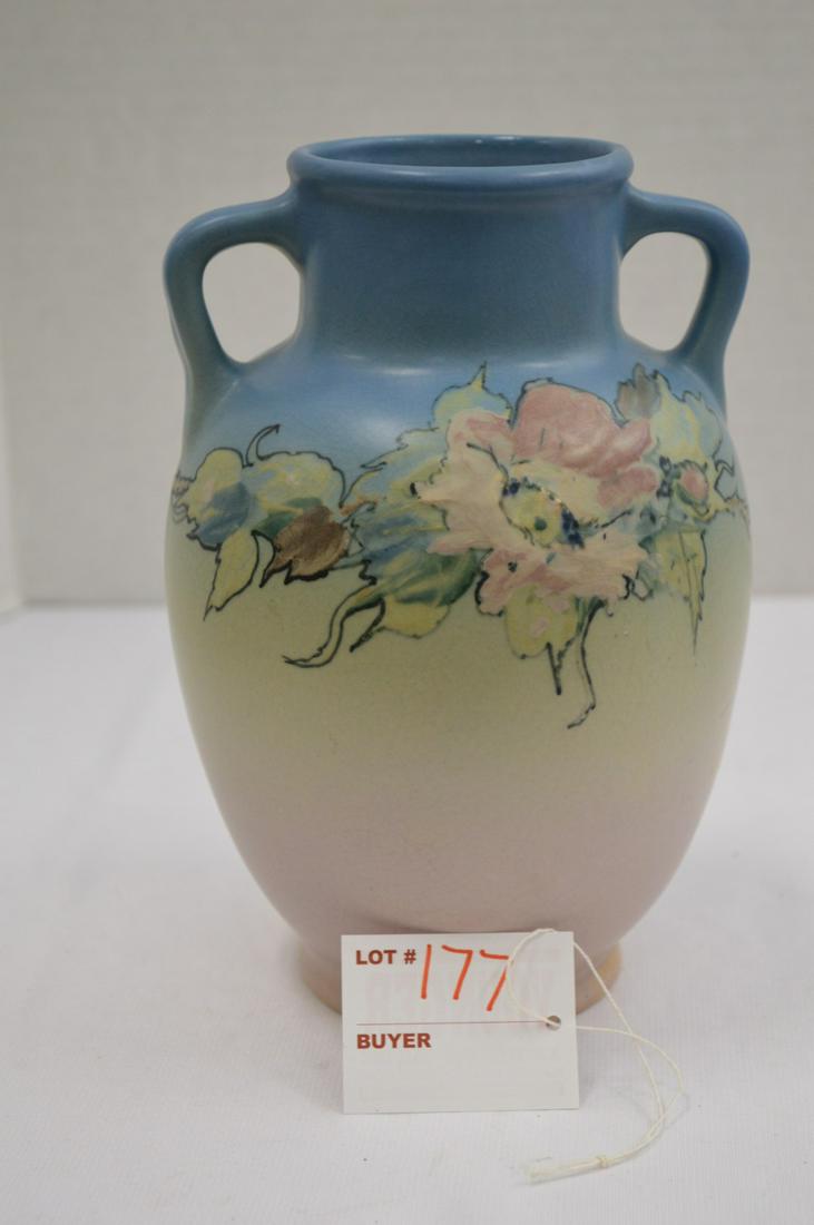 Weller Pottery 8x5 Hudson Style Double Handle Vase (1 of 7)