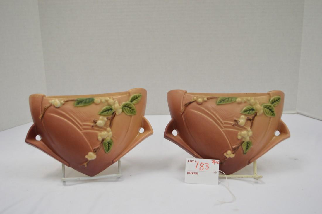 PR Roseville USA IWP-8" Snowberry Wallpocket Some (1 of 7)