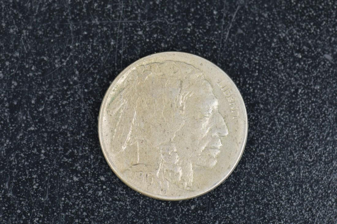 1916-D Buffalo Nickel - About Uncirculated Full Horn (1 of 2)