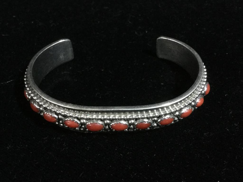 Signed Sterling Cuff Bracelet (1 of 3)