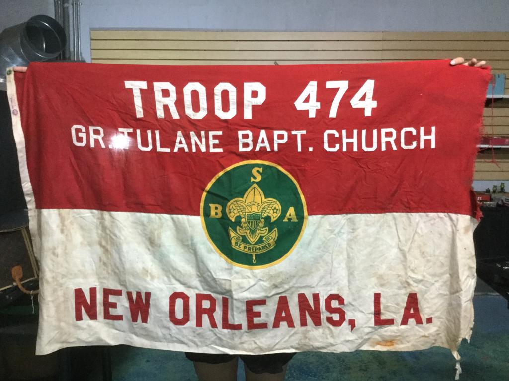 Vintage Boy Scout Troop Flag (1 of 2)