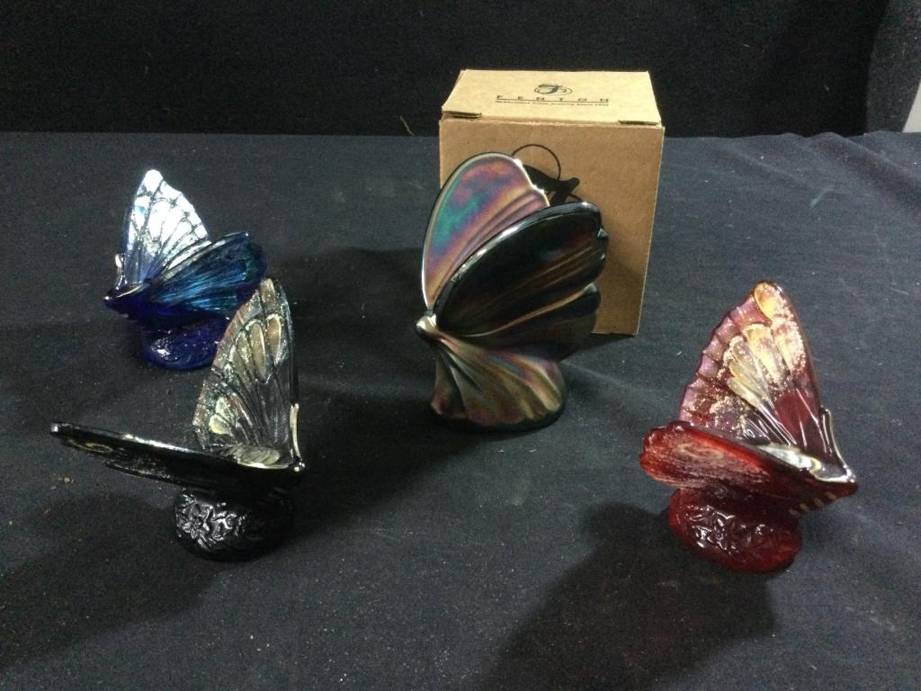 Fenton Butterfly's signed (1 of 2)