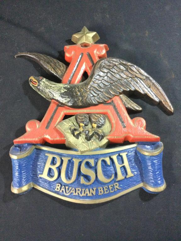Vintage Anhenuser Busch Bavarian Eagle Beer Sign (1 of 2)