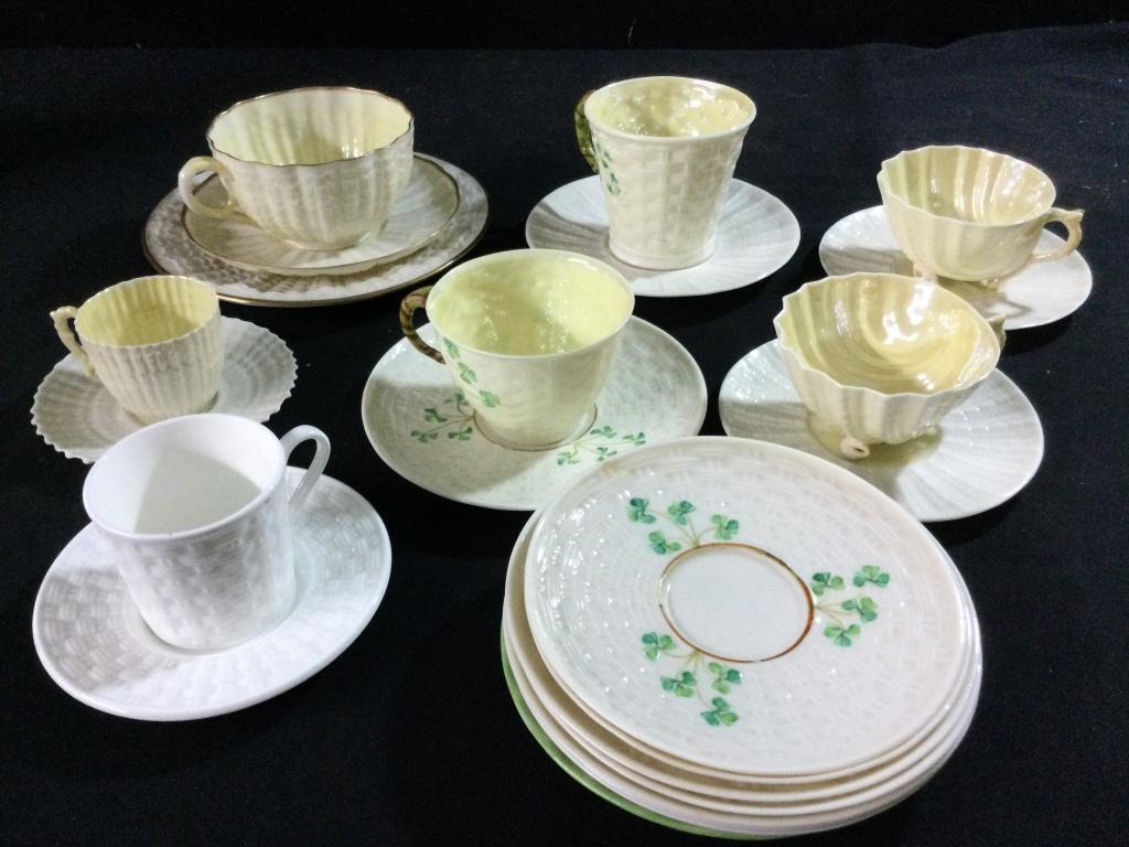 Belleek Cups & Saucers (1 of 2)