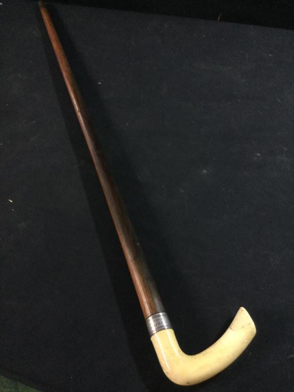 Antique Cane with Carved Handle (1 of 5)
