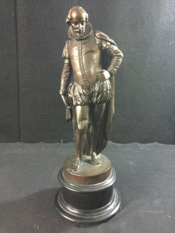 Vintage Metal Statue "Shakespeare" (1 of 4)