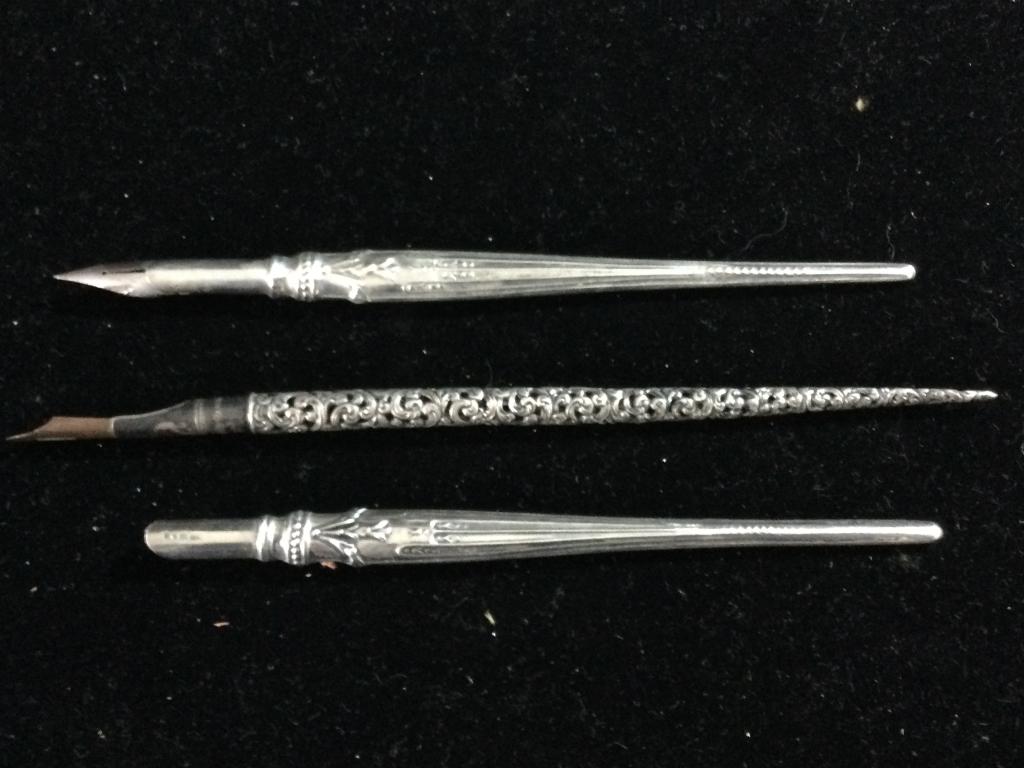 Vintage Sterling Ink Pens (1 of 5)